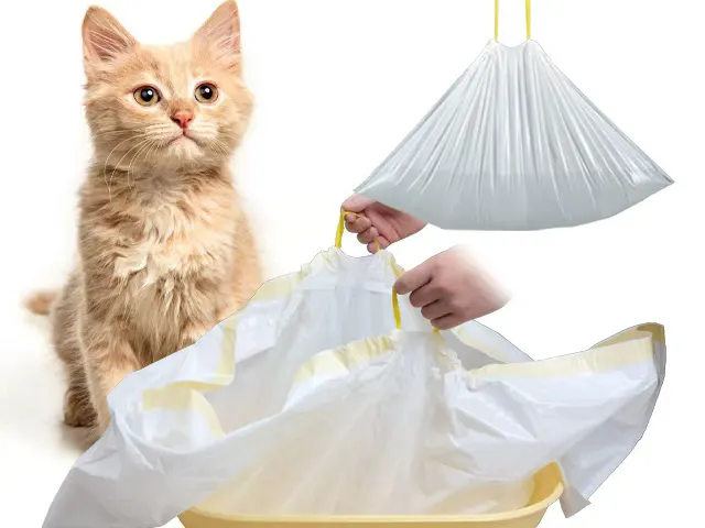 Drawstring Cat Litter Liners
