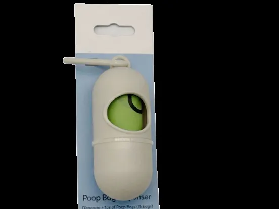 HDPE Poop Bags — 1 Roll + Dispenser Blister
