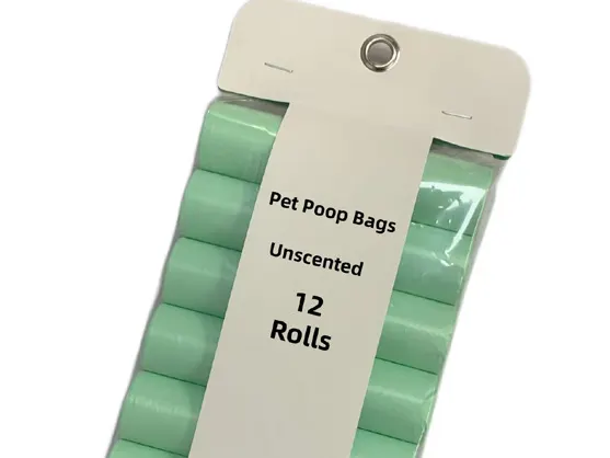 Bio-Based Poop Bags — 3 Rolls Card Head